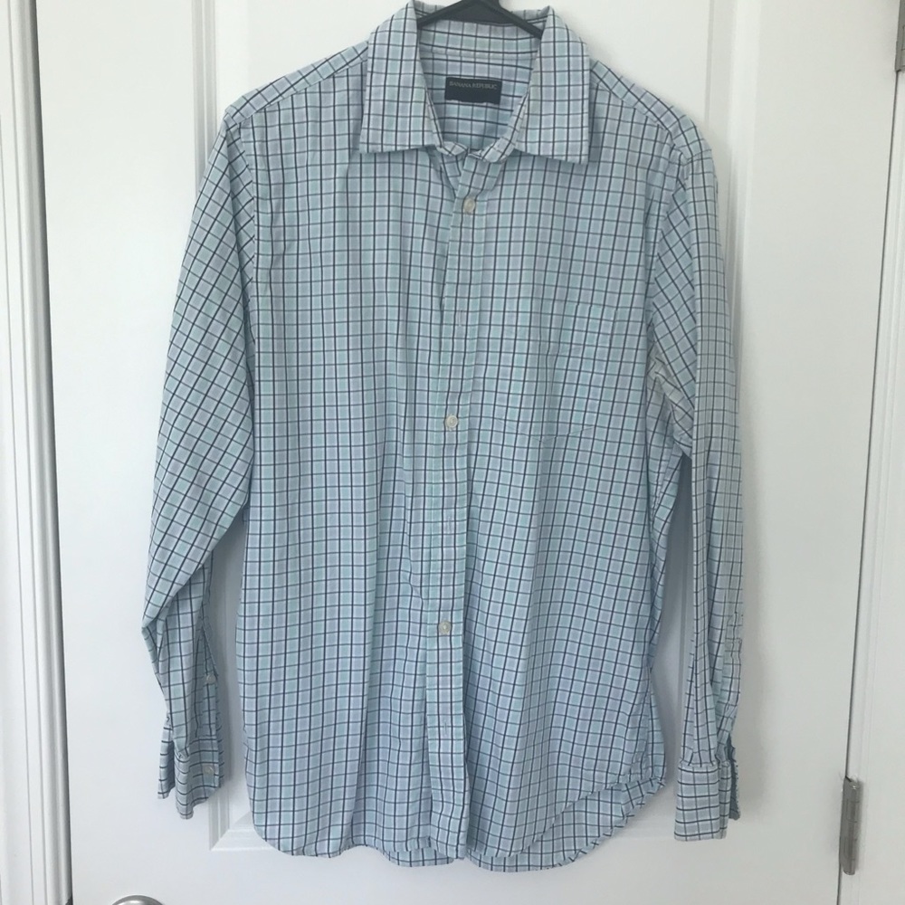 Banana Republic slim fit dress shirt sz M
